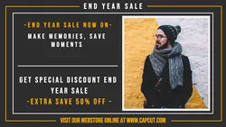 Fashion Display End Year Sale Twitter Post