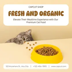 Cat food display product instagram post