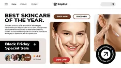 Skincare Black Friday Sale Promotion Website