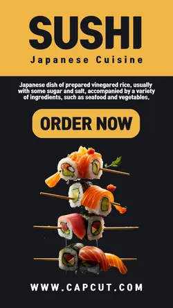 Food Sushi Display Instagram Story