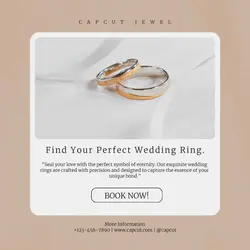 Wedding Ring Jewelry Promotion Instagram Post