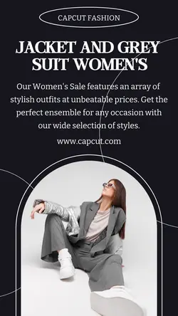 Fashion Jacket And Suit Sale Instagram Story