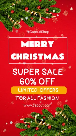 Christmas Super Sale Promotion Insta Story