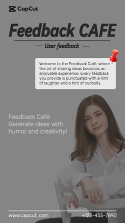 Service Drinks Feedback Display Creative Style