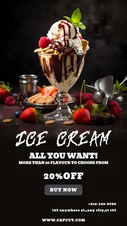 Food Ice Cream Instagram Story