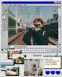 Non-Marketing Personal Sharing Photo Collage Y2K Style