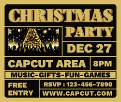 Christmas Party Invitation Facebook Post