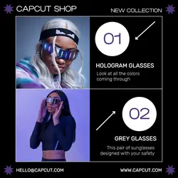 Fashion Glasses Display Products Instagram Post