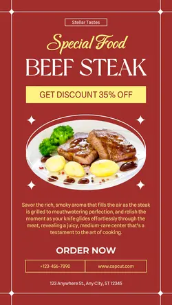 Special Beef Steak Promotion Instagram Story