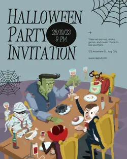 Halloween Party Invitation Instagram Post