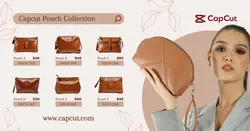Fashion Woman Pouch Bag Product Display Facebook Ads