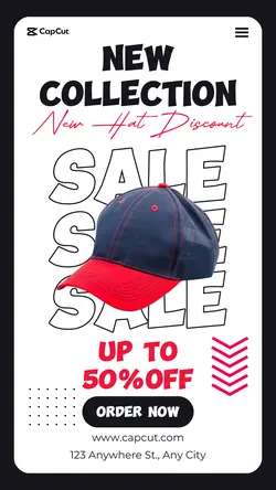 Fashion Hat Sale Promotion Instagram story