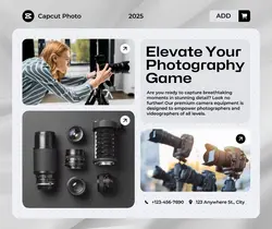 Electronics Camera Product Display Facebook Post