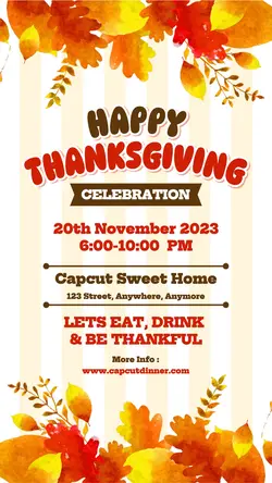 Thanksgiving Celebration Instagram Story