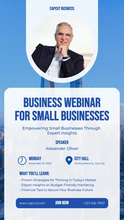 Business Webinar Promotion Instagram Story