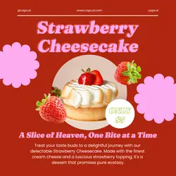 Cake Food Promotion Instagram Post