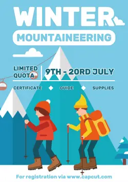 Non-Marketing Campus Poster Winter Mountaineering