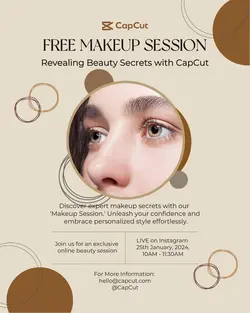 Beauty Makeup Session IG Template