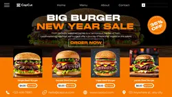 Happy New Year Burger Sale Twitter post