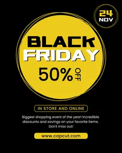 Black Friday Promotion Instagram Post