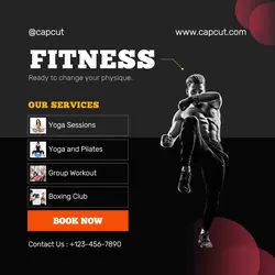 Workout and Fitness Services Instagram Post