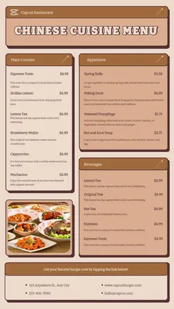 Food Chinese Food Menu Instagram Story