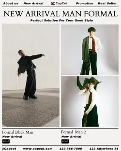 Fashion New Arrival Man Formal Display Instagram Portrait 