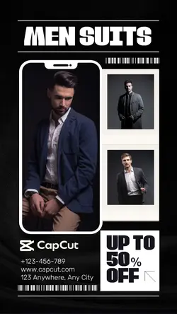 Fashion Men Suits Promotion Instagram Story