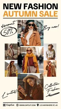 New Fashion Autumn Sale Women's 7 Multi-Product Image Promotion TikTok Cream Minimalist