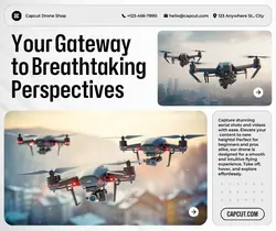 Electronics Drone Product Display Facebook Post