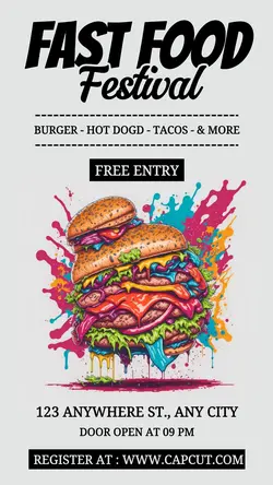 Fast Food Festival Promotion Instagram Story