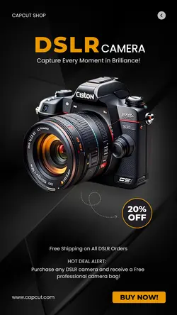 Electronic Camera Sale Instagram Story