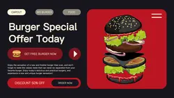 Burger Special Promotion Illustration Twitter Post