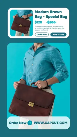 Modern Brown Bag Promotion Ui Style