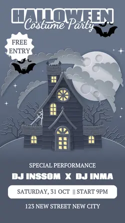 Halloween Costume Party Instagram Story