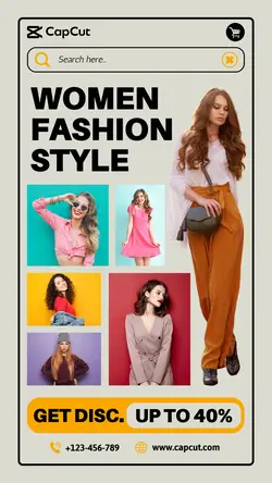 Women Fashion Product Display Instagram Story