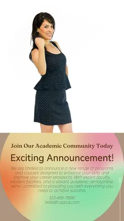 Education and training Announcement