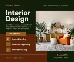 Interior Design Service Facebook Post