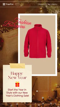 NewYear's Day Clothing Jacket Promotion Minimalist