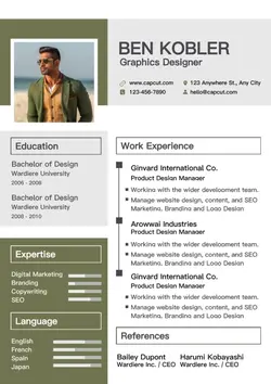 Business Graphich Designer Resume