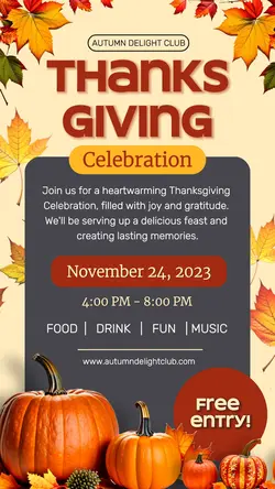 Thanksgiving Celebration Story Instagram