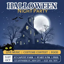 Halloween Night Party Instagram Post