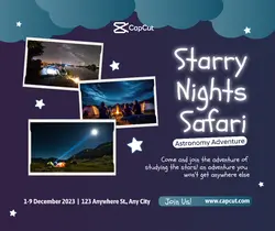 Event Activity Astronomy Night Workshop Facebook Post
