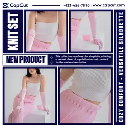 Pink Fashion New Product Instagram Post