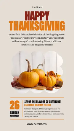 Happy Thanksgiving Instagram Story