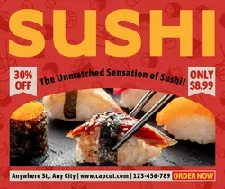 Food Sushi Promotion Facebook Post