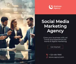 Black Red Modern Business Marketing Facebook Post