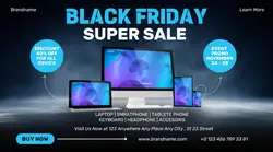 Black Friday Electronic Promo Facebook Ads
