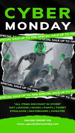 Fashion Cyber Monday Promotion Instagram Story