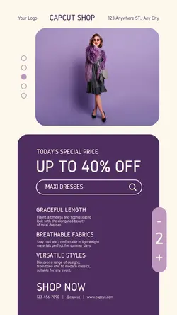 Fashion Industry Summer Fashion Sale
